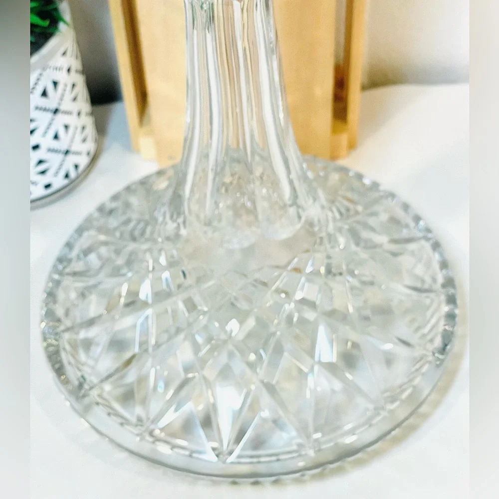 Waterford Lismore Etched Crystal Detailed Ships Decanter w Stopper | EUC